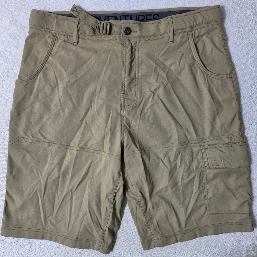 Gerry Shorts Mens 34/10 Tan Stretch Cargo Hiking Outdoor Utility 1272321